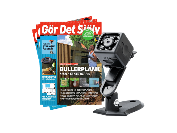 Mini-HD-kamera och 2 nr. av Gör Det Själv