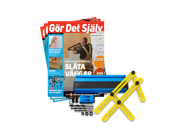 Set med tre olika precisionsverktyg och 2 nr. av Gör Det Själv