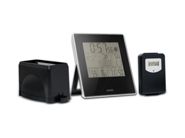 Trådlös väderstation och 2 nr. av Världens Historia